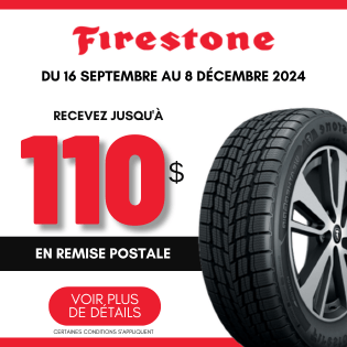 REMISE POSTALE Firestone CHEZ blackcircles.ca