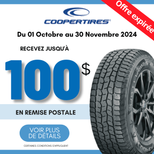 REMISE POSTALE Coopertire CHEZ blackcircles.ca