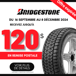 REMISE POSTALE Bridgestone CHEZ blackcircles.ca