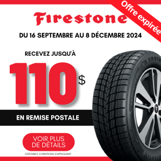 REMISE POSTALE Firestone CHEZ blackcircles.ca