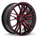 Vertex Black Machined Red