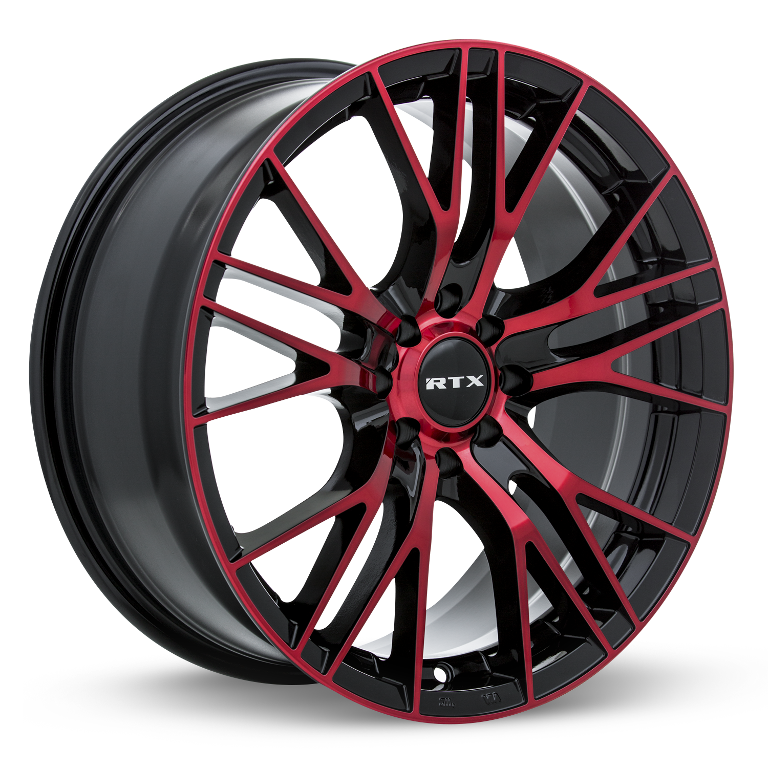 Vertex Black Machined Red