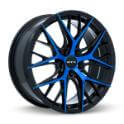 Valkyrie Gloss Black Machined Blue