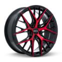 Valkyrie Gloss Black Machined Red