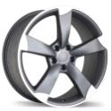 R134A Matte Gunmetal with Machined Face