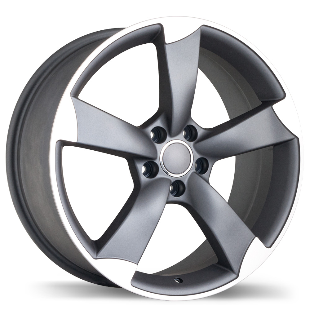 R134A Matte Gunmetal with Machined Face